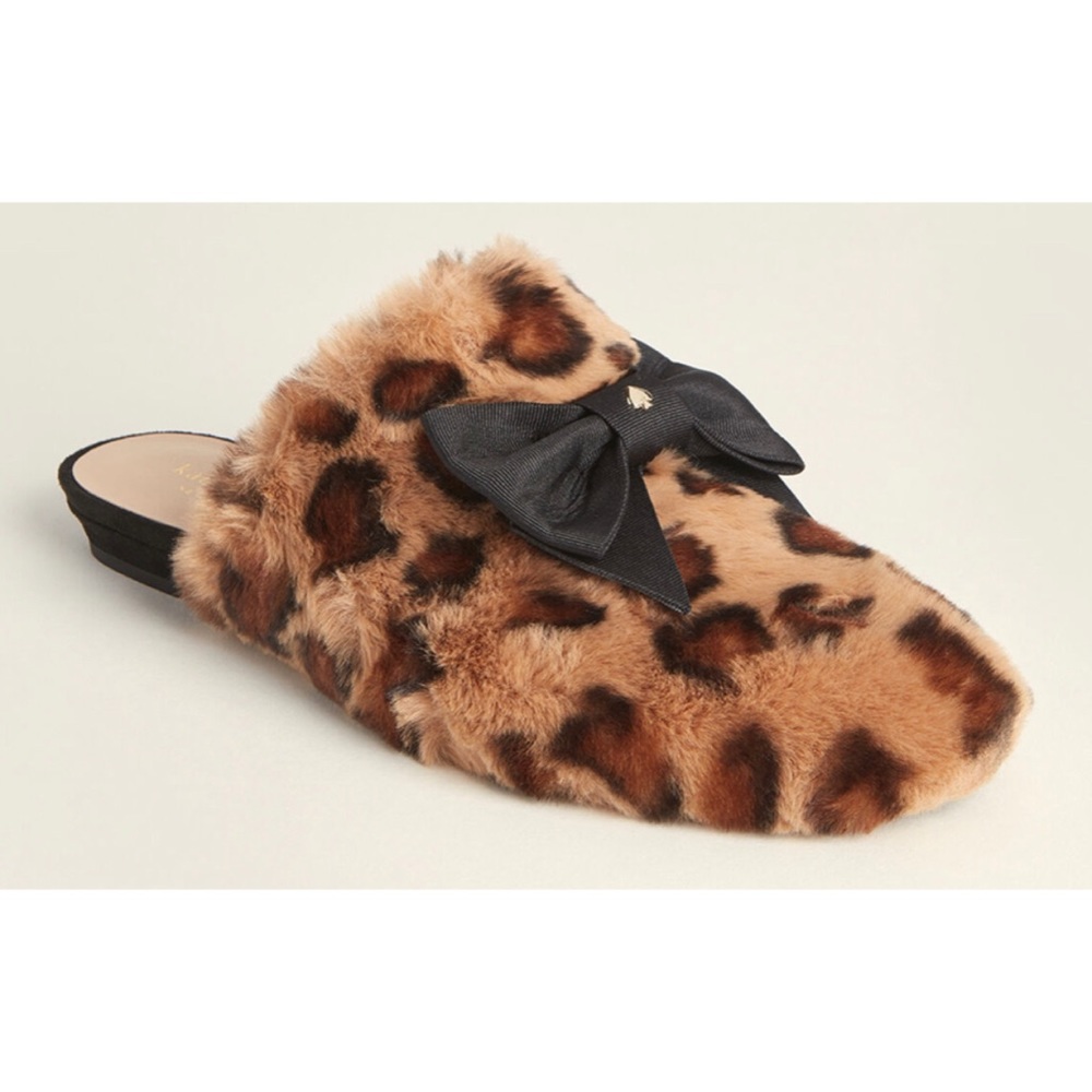 KATE SPADE FAUX FUR SLIPPER NWOB SZ 7.5